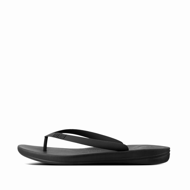 FitFlop Iqushion Rubber Schwarz - FitFlop Flip Flops Herren Schweiz [QSXE-07491]